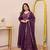 Women's Gorgeous Embroidery Work Chanderi Sik Fabric Flared Anarkali Pant and Dupatta Set