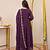 Women's Gorgeous Embroidery Work Chanderi Sik Fabric Flared Anarkali Pant and Dupatta Set