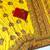 yellow embroidery flower border with minakari jaqurad rajwada pasmina silk saree
