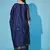 Floral printed cotton silk round neck kurta trouser & dupatta set