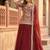 Maroon georgette  party wear embroidery  TOP LEHENGA  CHOLI