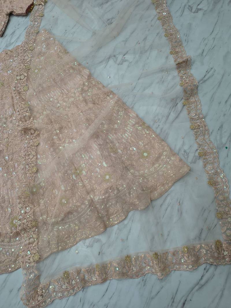 Premium Faux Georgette Lehenga with Exquisite Embroidery