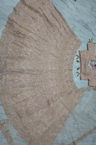 Premium Faux Georgette Lehenga with Exquisite Embroidery