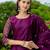 Floral printed cotton silk round neck kurta trouser & dupatta set