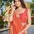 Banarasi satin silk saree floral zari woven saree with cream color and orange border tassel with elegance look