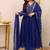 Women's Gorgeous Embroidery Work Chanderi Sik Fabric Flared Anarkali Pant and Dupatta Set