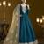 teal chanderi butti Anarkali Suit