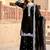 Black chanderi  party wear embroider y  plazzo suit set