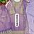 Lavender  silk  party wear embroidery  plazzo suit set