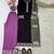 Black  silk  party wear embroidery  suit set