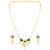 Green necklace drop earrings set ethnic fashion jewellery for women