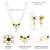 Green necklace drop earrings set ethnic fashion jewellery for women