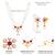 Rani pink necklace drop earrings set ethnic fashion jewellery for women