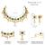 Green necklace drop earrings set ethnic fashion jewellery for women