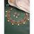 Rani pink necklace drop earrings set ethnic fashion jewellery for women