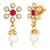 Rani pink necklace drop earrings set ethnic fashion jewellery for women