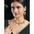Red green necklace dangle earrings set ethnic fashion jewellery for women