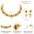 Green necklace drop earrings set ethnic fashion jewellery for women