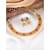 Rani pink necklace drop earrings set ethnic fashion jewellery for women