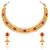 Rani pink necklace drop earrings set ethnic fashion jewellery for women