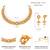 White necklace drop earrings set ethnic fashion jewellery for women