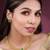 Green necklace stud earrings set ethnic fashion jewellery for women