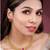 Rani pink necklace stud earrings set ethnic fashion jewellery for women