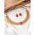 Rani pink necklace stud earrings set ethnic fashion jewellery for women