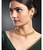 Rani pink necklace stud earrings set ethnic fashion jewellery for women