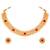 Rani pink necklace stud earrings set ethnic fashion jewellery for women