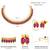 Pink green necklace stud earrings set ethnic fashion jewellery for women
