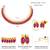 Rani pink necklace stud earrings set ethnic fashion jewellery for women