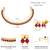 Red green necklace stud earrings set ethnic fashion jewellery for women