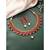 Rani pink necklace drop earrings set ethnic fashion jewellery for women
