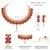 Rani pink necklace drop earrings set ethnic fashion jewellery for women