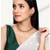 Rani pink green necklace earrings set ethnic jewellery gift for women