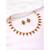 Rani pink green necklace earrings set ethnic jewellery gift for women