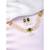 White green necklace earrings set ethnic jewellery gift for women