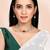 White maroon necklace drop earrings jewellery set for women