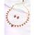 Rani pink green necklace earrings set ethnic jewellery gift for women