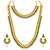 Green long necklace with choker earrings set ethnic jewellery gift for women