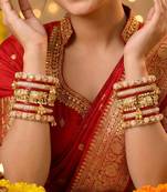 Red bridal chuda set for wedding