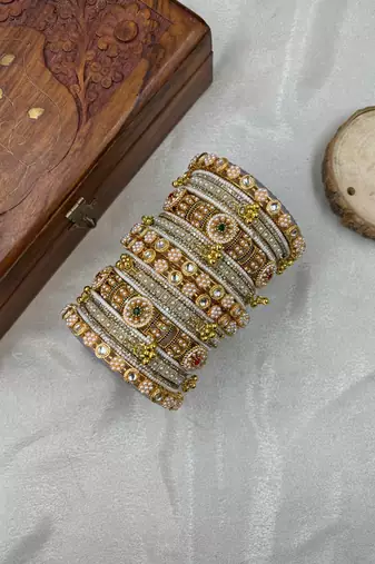 Pearl bangles set for women