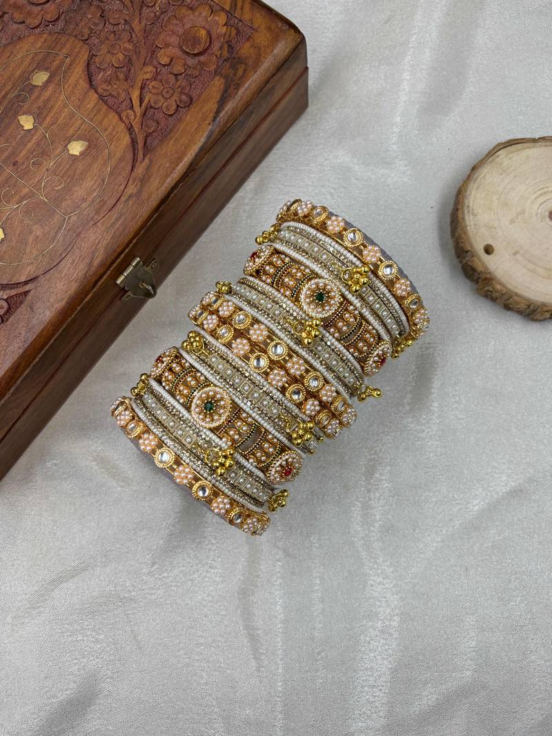 Pearl bangles set for women