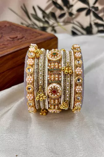 Pearl bangles set for women