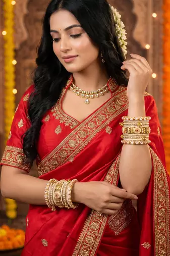 Pearl bangles set for women