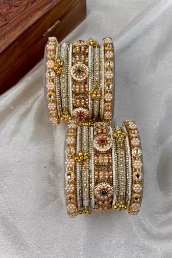 Pearl bangles set for women
