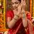 Premium red bridal chura with golden work