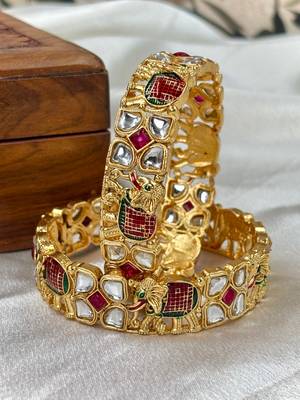 Kundan hathi kada for brides 3