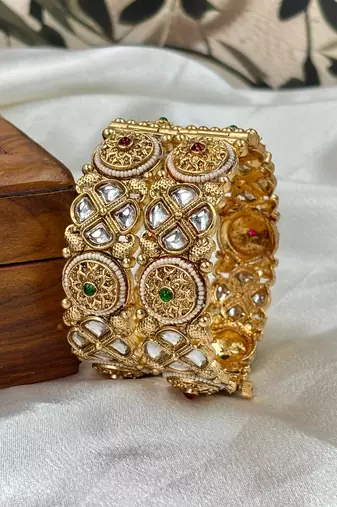 Openable kundan kada for brides
